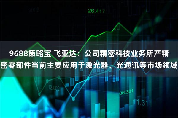 9688策略宝 飞亚达：公司精密科技业务所产精密零部件当前主要应用于激光器、光通讯等市场领域